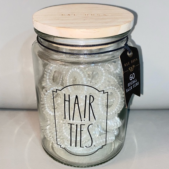 Rae Dunn Accessories Rae Dunn Hair Ties Jar With 6 Hair Ties Poshmark